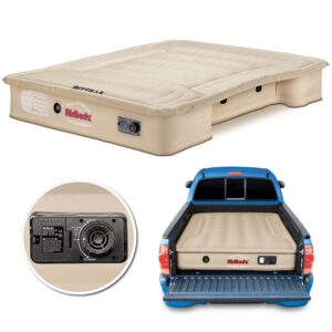 AirBedz Tan by Pittman Outdoors - PPI 503 Mid Size 6.0'-6.5' Standard Bed with Built-in Rechargeable Battery Air Pump - The Original Truck Bed Air Mattress