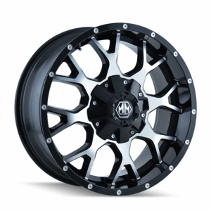 WARRIOR (8015) GLOSS BLACK MACHINED