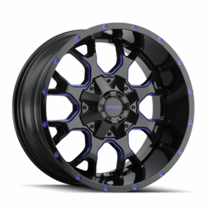 WARRIOR (8015) GLOSS BLACK MILLED PRISM RED