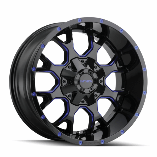 WARRIOR (8015) GLOSS BLACK MILLED PRISM RED