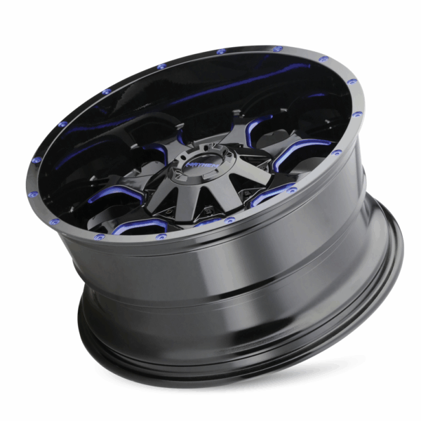WARRIOR (8015) GLOSS BLACK MILLED PRISM BLUE