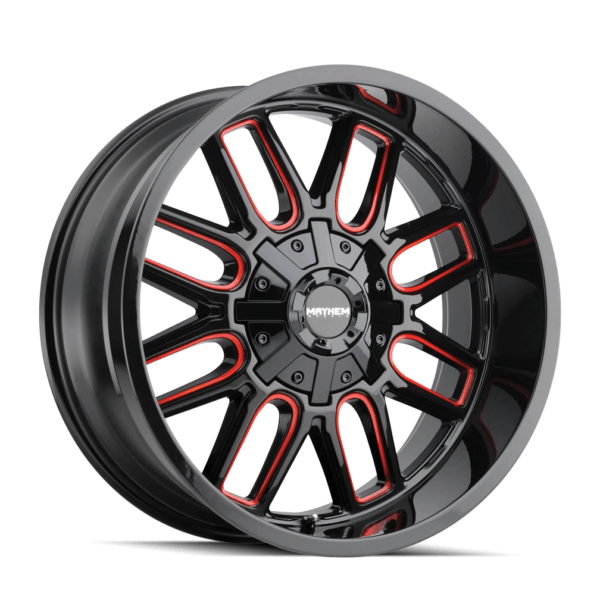 COGENT (8107) GLOSS BLACK MILLED PRISM RED