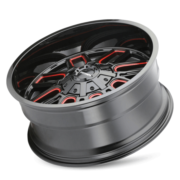 COGENT (8107) GLOSS BLACK MILLED PRISM RED