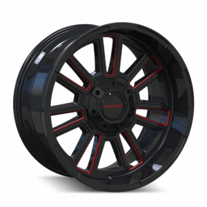 APOLLO (8115) GLOSS BLACK MILLED PRISM RED