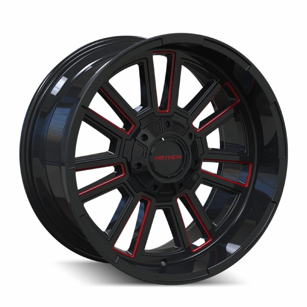 APOLLO (8115) GLOSS BLACK MILLED PRISM RED