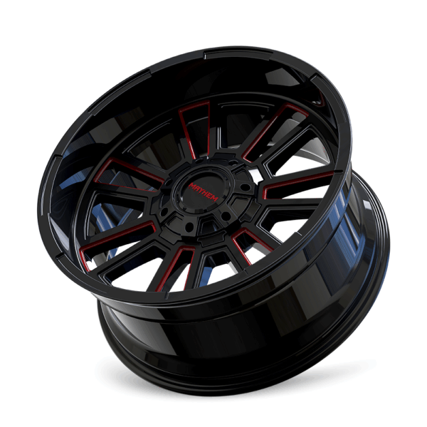 APOLLO (8115) GLOSS BLACK MILLED PRISM RED