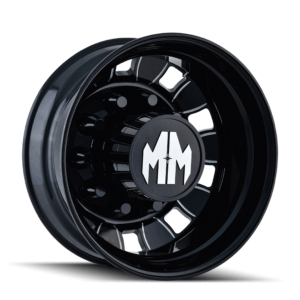 BIGRIG (8180) REAR GLOSS BLACK MILLED