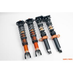 1WAY adjustable coilovers in rebound and rideheight, incl. springs and topmounts