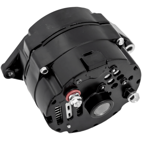 March Ultra Series 10SI Alternator, 140 Amp, 12V, 1 Wire Install, Black Finish