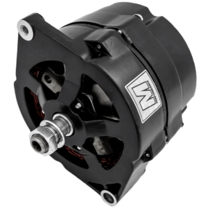March Ultra Series 10SI Alternator, 100 Amp, 12V, 1 Wire Install, Black Finish