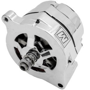 March Ultra Series Ford 1G Alternator, 100 Amp, 12V, 1 Wire, Polished Finish