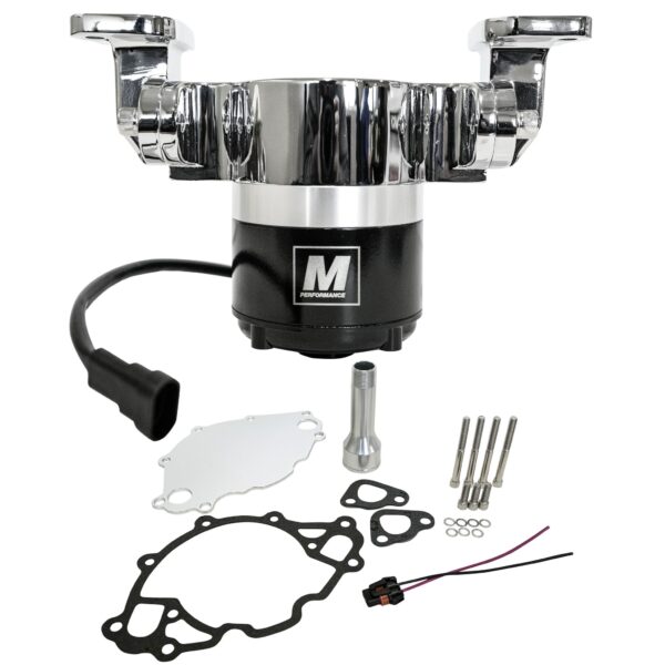 351C Ford Electric Water Pump, Chrome, 35 GPM, 12V