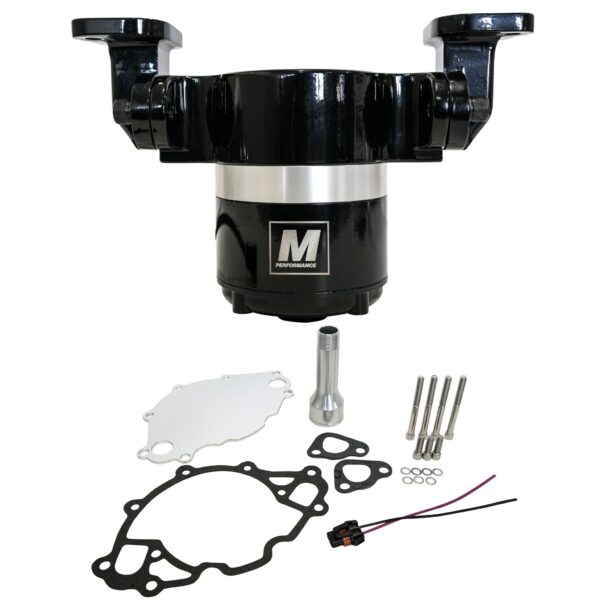 Small Block Ford Electric Water Pump, Black, 35 GPM, 12V