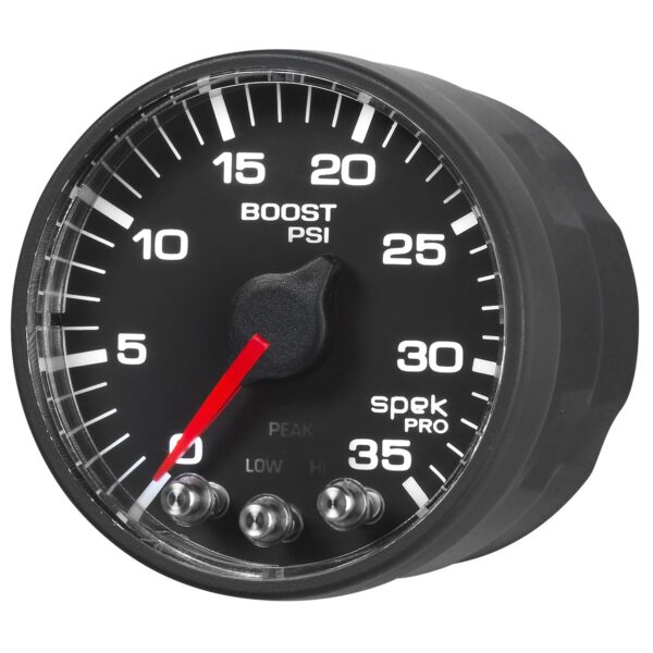 2-1/16 in. BOOST, 0-35 PSI, SPEK-PRO, BLACK/BLACK