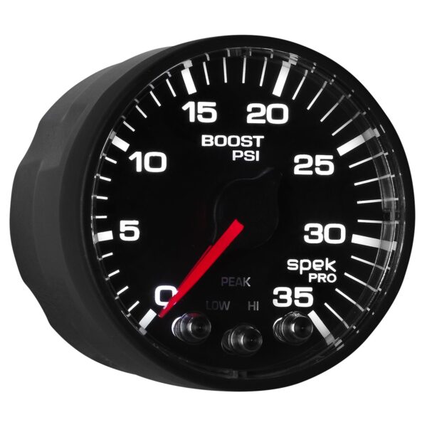 2-1/16 in. BOOST, 0-60 PSI, SPEK-PRO, BLACK/CHROME