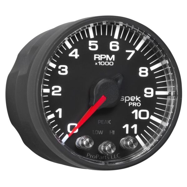 2-1/16 in. TRANSMISSION TEMPERATURE, 100-300 Fahrenheit, SPEK-PRO, BLACK/CHROME