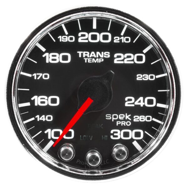 PILLAR KIT, 0-60 PSI/0-2000 Degree F/100-300 Degree F, 10-15 DODGE RAM, SPEK-PRO, BLACK DIAL, CHROME BEZEL, CLEAR LENS