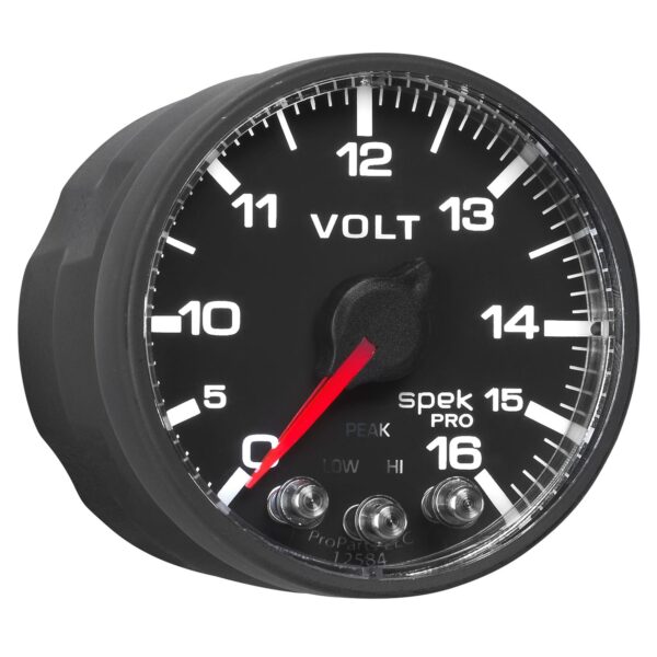 PILLAR KIT, 0-35 PSI/2000 Fahrenheit, 01-07 GM FULL-SIZE TRUCK, W/O SPEAKER, SPEK-PRO, BLACK DIAL, BLACK BEZEL, FLAT ANTIGLARE LENS