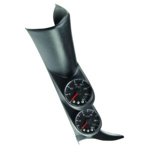 PILLAR KIT, 0-35 PSI/2000 Fahrenheit, 01-07 GM FULL-SIZE TRUCK, W/O SPEAKER, SPEK-PRO, BLACK DIAL, BLACK BEZEL, FLAT ANTIGLARE LENS