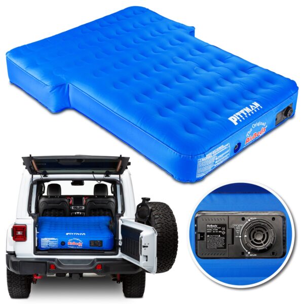 AirBedz XUV by Pittman Outdoors - PPI-BLU_XUV JEEP, SUV & Crossover Vehicle Rear Seats Down Air Mattress with Built-in Rechargeable Battery Air Pump - The Original Jeep/SUV Bed Air Mattress