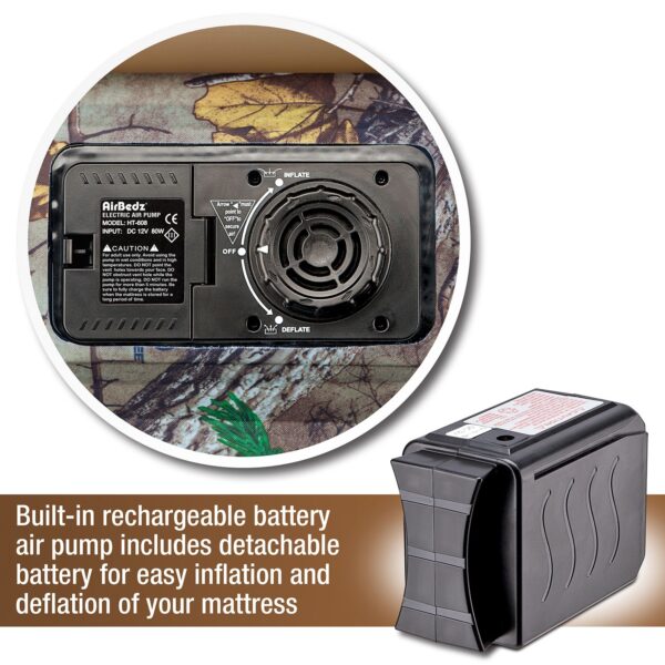 AirBedz XUV by Pittman Outdoors - PPI-CMO_XUV JEEP, SUV & Crossover Vehicle Rear Seats Down Air Mattress with Built-in Rechargeable Battery Air Pump - The Original Jeep/SUV Bed Air Mattress