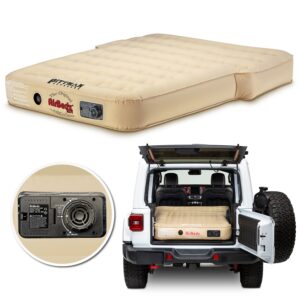 AirBedz XUV by Pittman Outdoors - PPI-TAN_XUV JEEP, SUV & Crossover Vehicle Rear Seats Down Air Mattress with Built-in Rechargeable Battery Air Pump - The Original Jeep/SUV Bed Air Mattress