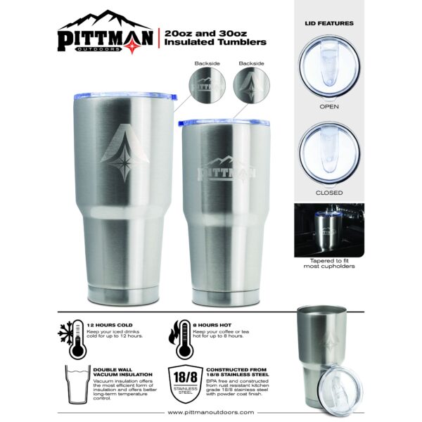 Pittman 20oz. Hydration Tumbler  - Stainless Steel