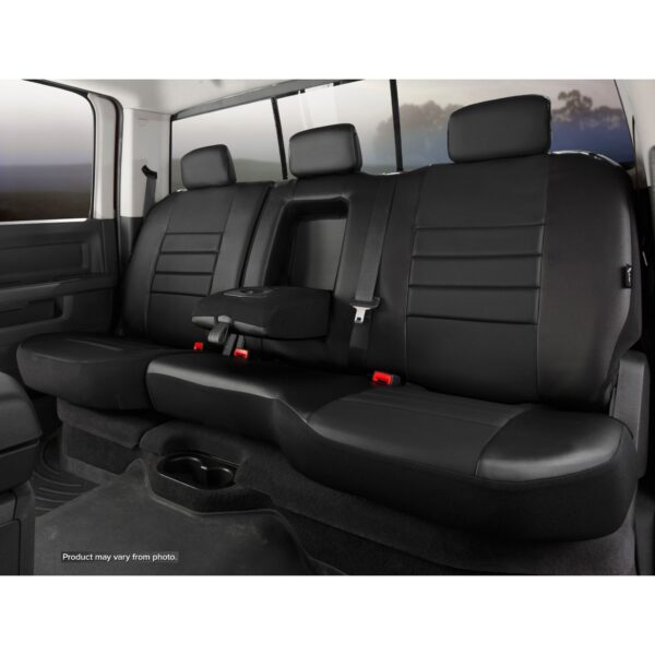 SL60 Series - Leatherlite Simulated Leather Custom Fit Rear Seat Cover- Black