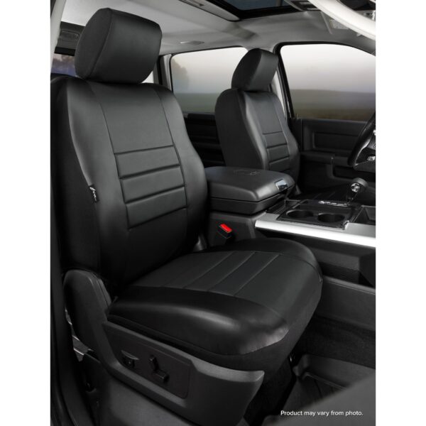 SL60 Series - Leatherlite Simulated Leather Custom Fit Rear Seat Cover- Black