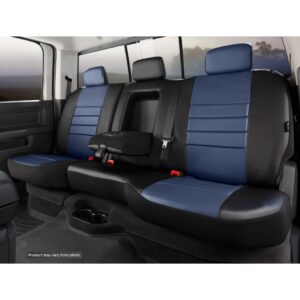 SL60 Series - Leatherlite Simulated Leather Custom Fit Rear Seat Cover- Blue
