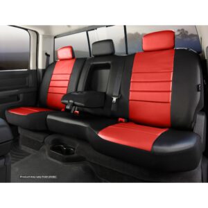 SL60 Series - Leatherlite Simulated Leather Custom Fit Rear Seat Cover- Red