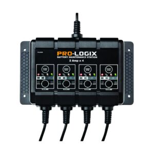 12V 4x2A SOLAR PRO-LOGIX 4-Bank Battery Maintenance Station