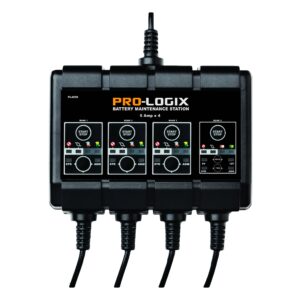 12V 4x5A SOLAR PRO-LOGIX 4-Bank Battery Maintenance Station