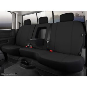 SP80 Series - Seat Protector Poly-Cotton Custom Fit Rear Seat Cover - Black