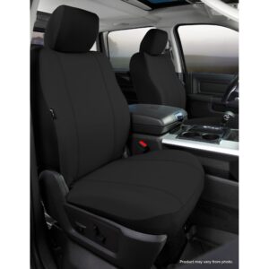 SP80 Series - Seat Protector Poly-Cotton Custom Fit Rear Seat Cover - Black