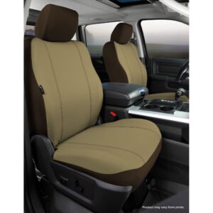 SP80 Series - Seat Protector Poly-Cotton Custom Fit Rear Seat Cover - Taupe