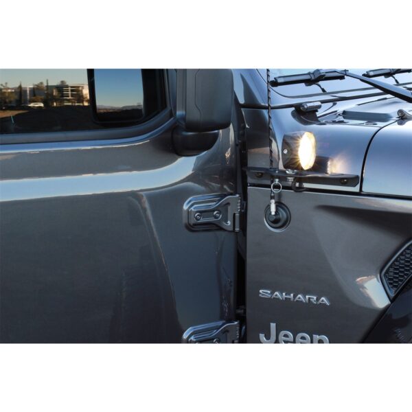 CARR  - 210291 - JL 180 Degree Light Mount Brackets; XP3 Black; (Driver/Pass Side Mtg Brkts)