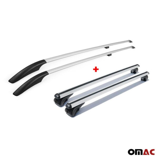 Roof Rack Rail + Cross Bars Carrier Set For Mercedes Metris 2014-2023