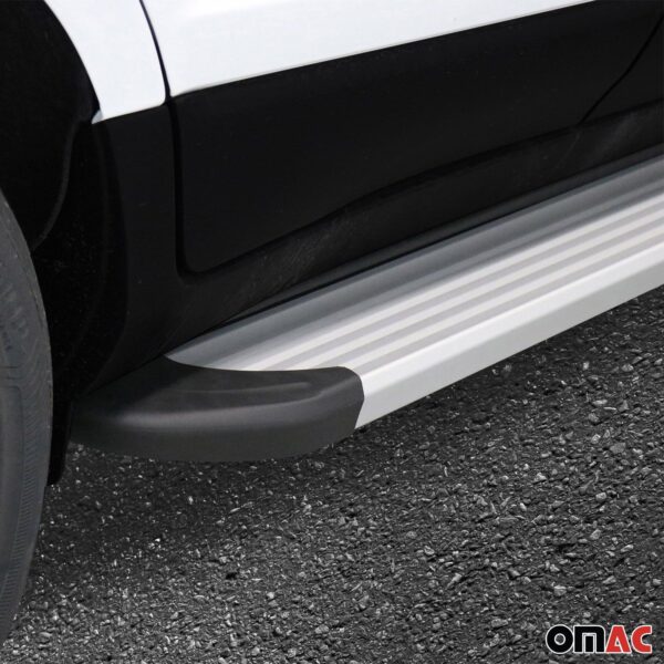 Running Boards Nerf Bars For Jeep Renegade 2015-2024 Side Steps Alu. Silver 2x