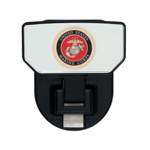 CARR  - 183142 - HD Universal Hitch Step; Fits 2 in. Receiver; Black; U.S. Marines; Single