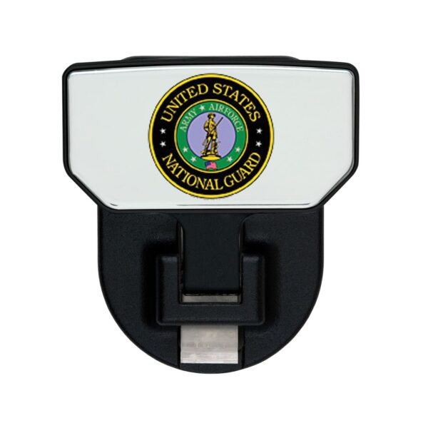 CARR  - 183232 - HD Universal Hitch Step; Fits 2 in. Receiver; Black; US Nat Guard; Single