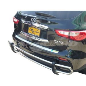Double Tube Rear Bumper Guard Stainless Steel