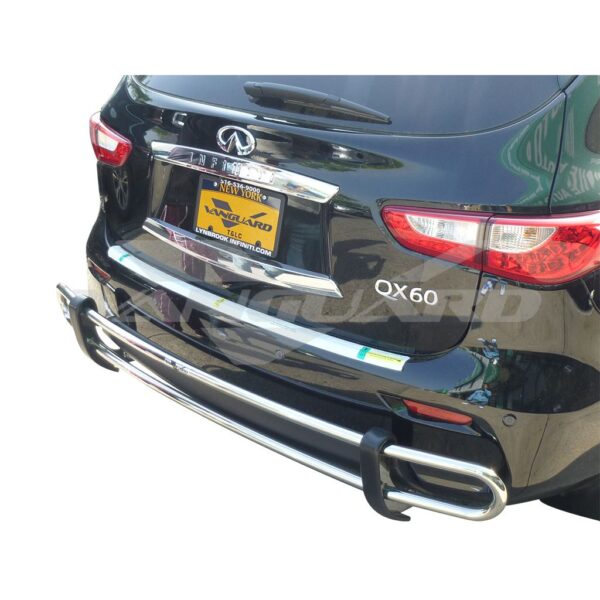 Double Tube Rear Bumper Guard Stainless Steel
