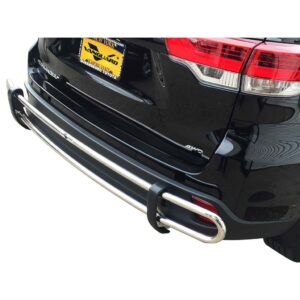 Double Tube Rear Bumper Guard Stainless Steel