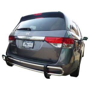 Double Tube Rear Bumper Guard Stainless Steel