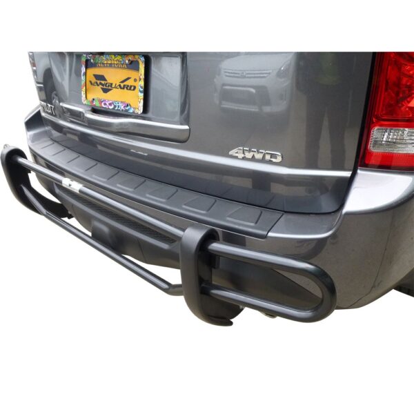 Double Tube Rear Bumper Guard Black Powdercoat
