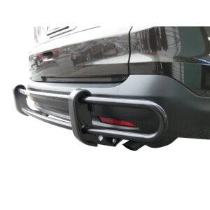Double Tube Rear Bumper Guard Black Powdercoat