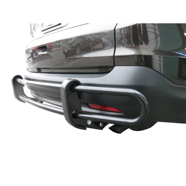 Double Tube Rear Bumper Guard Black Powdercoat