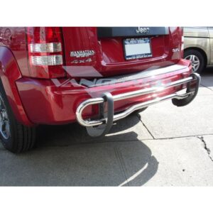 Double Tube Rear Bumper Guard Stainless Steel