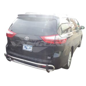 Double Tube Rear Bumper Guard Stainless Steel